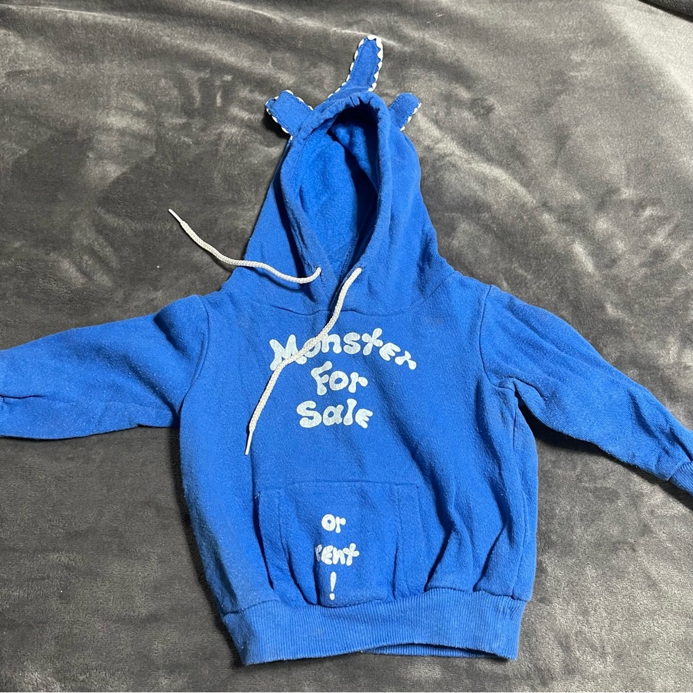 Blue Kids Hoodie with Fun Design